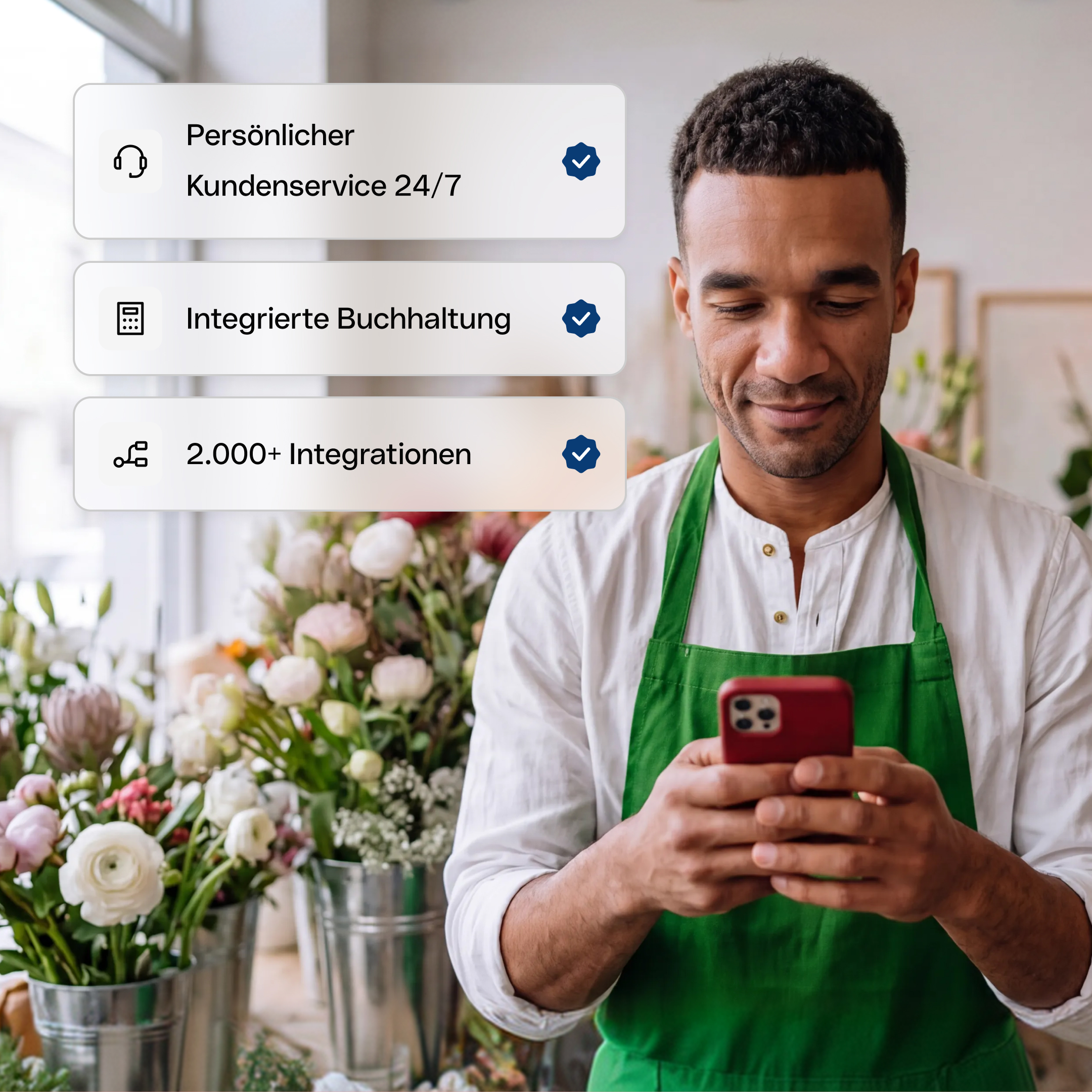 Thiago Florist Using Phone Customer Support Integrations