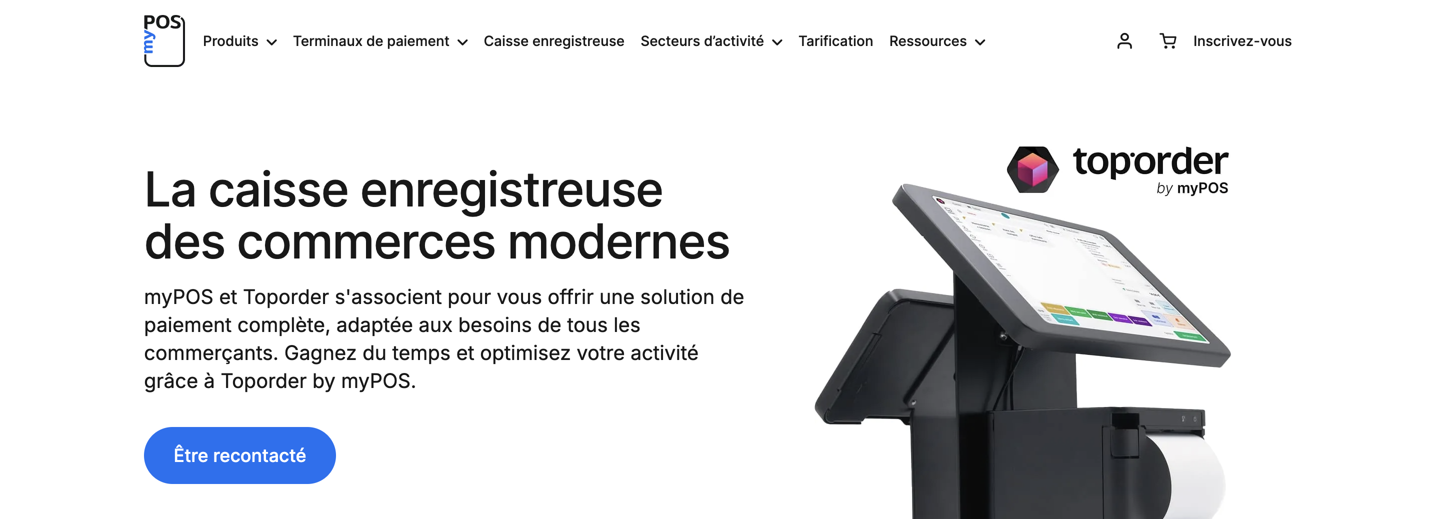 En-tête : tri par page de caisse enregistreuse myPOS