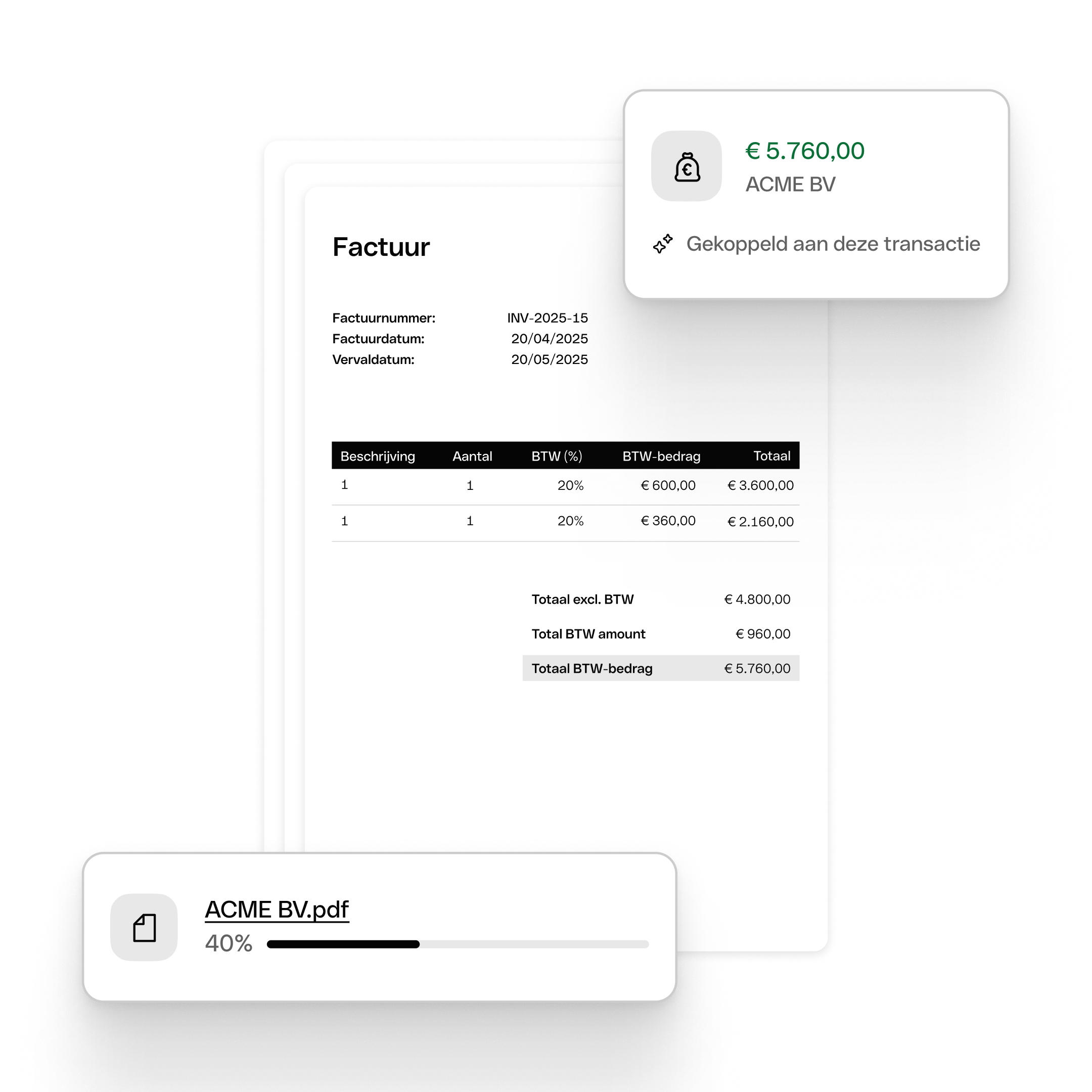 Client Invoice Matched Transaction