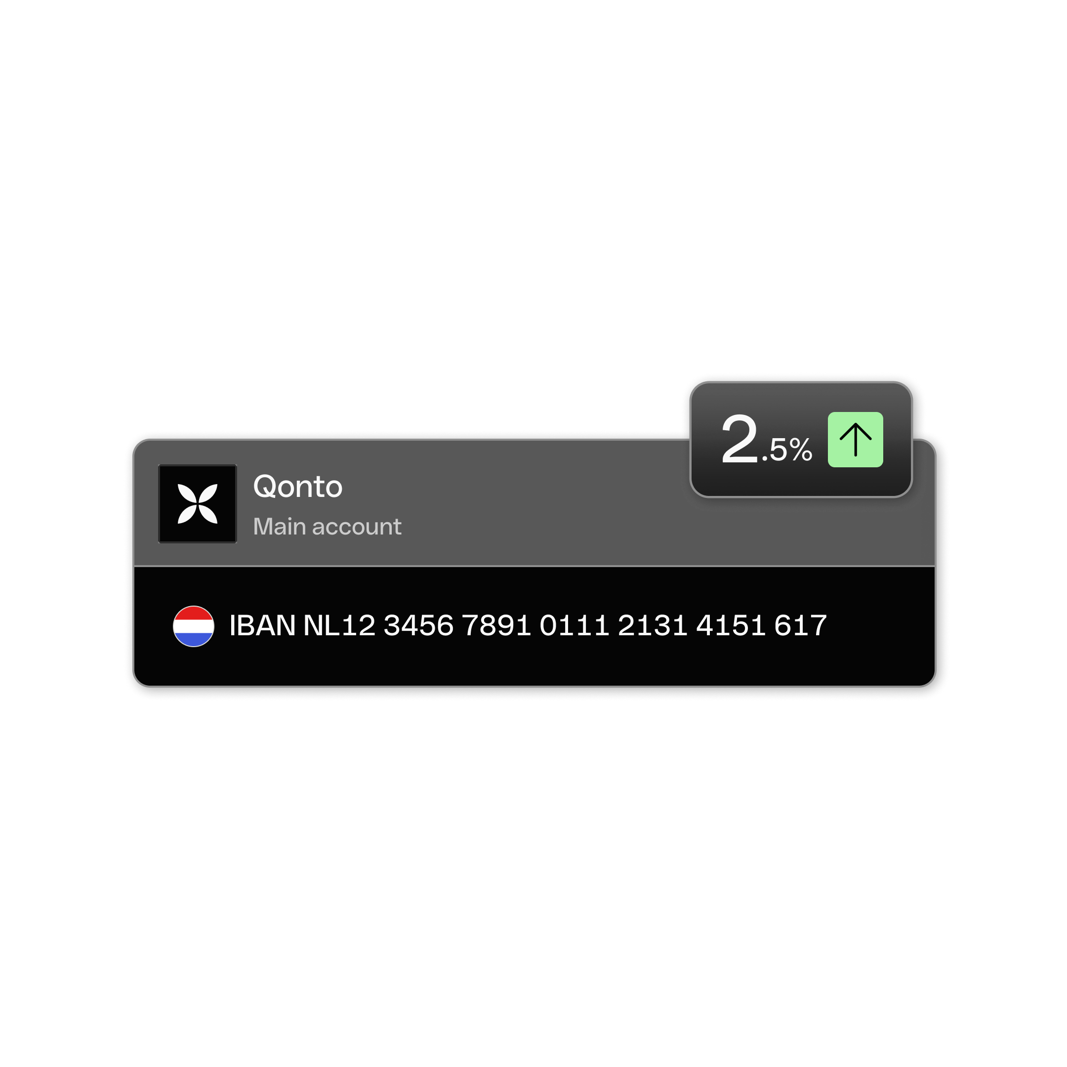 Remunerated Account 2,5% NL Simple DarkMode