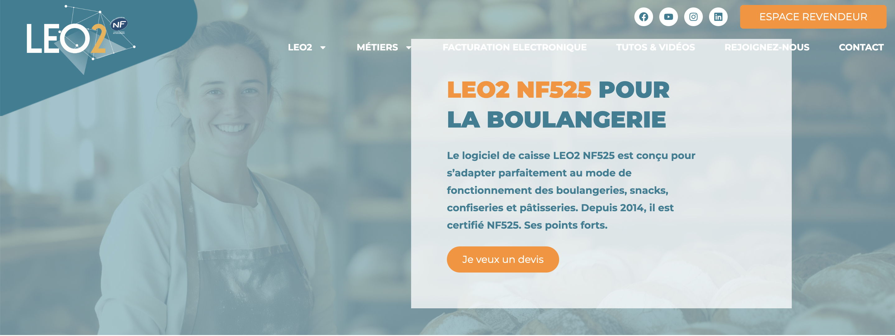 En-tête Page de caisse enregistreuse de la boulangerie LEO2