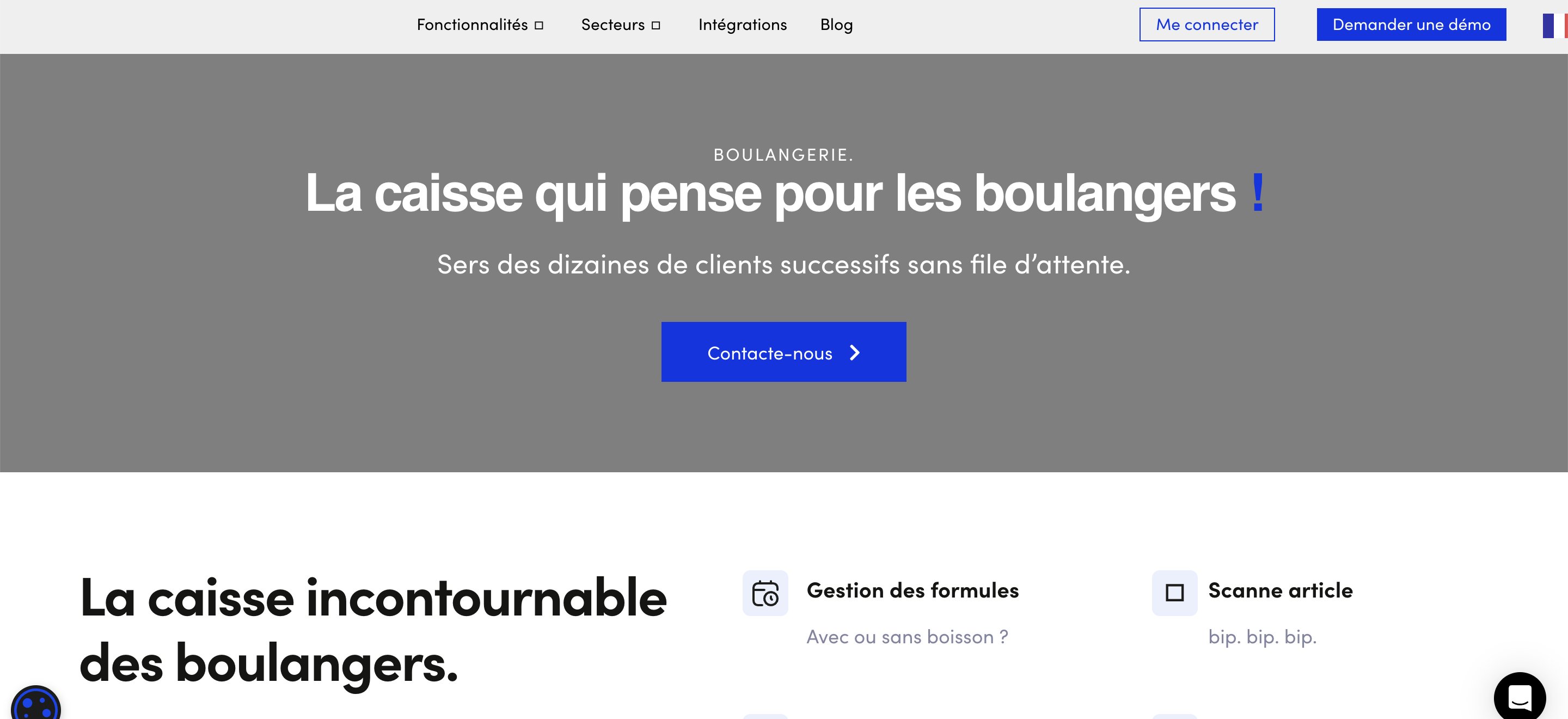 En-tête de la page de caisse enregistreuse de la boulangerie Popina