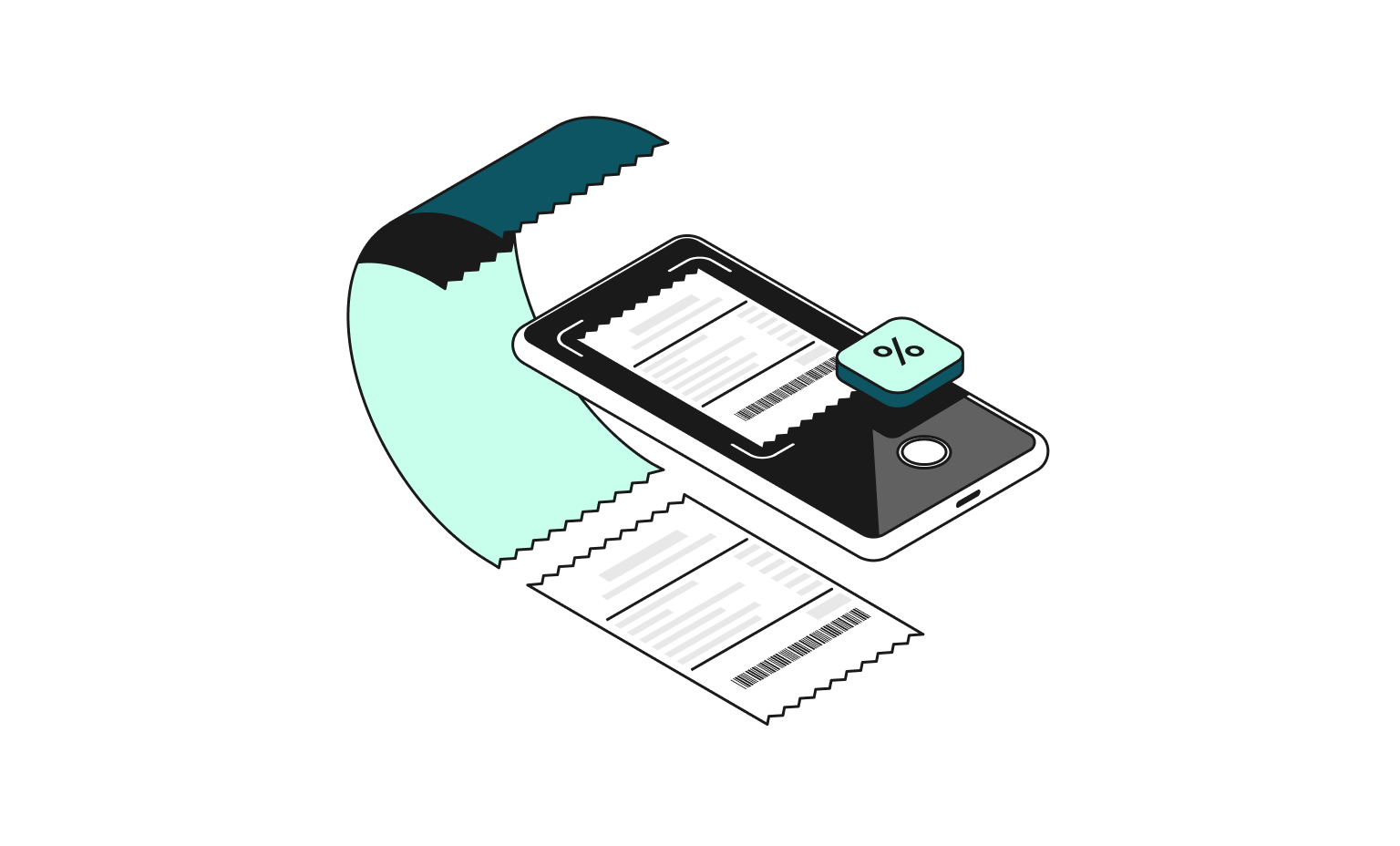 WEB Flow Mint Cards Bento Headline VAT Scanning