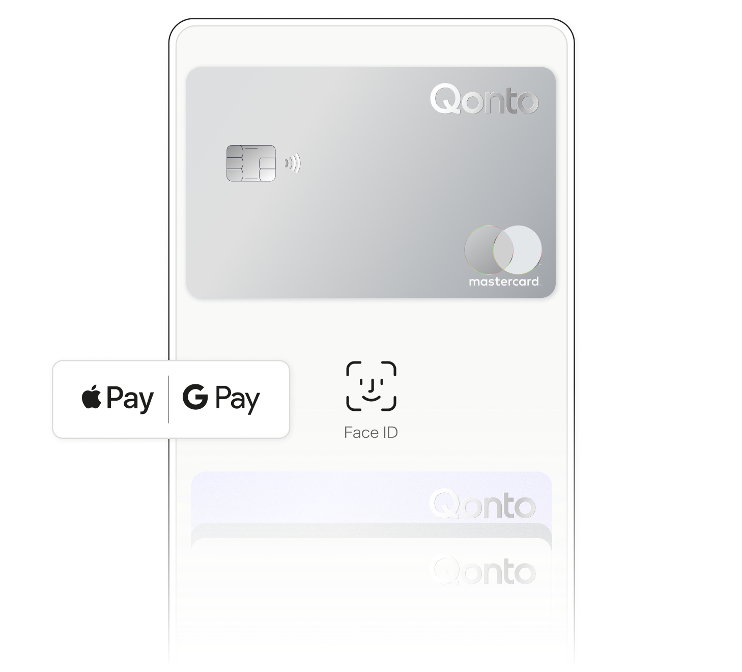 Thème Peach Ui mettant en évidence GooglePay ApplePay OneCard