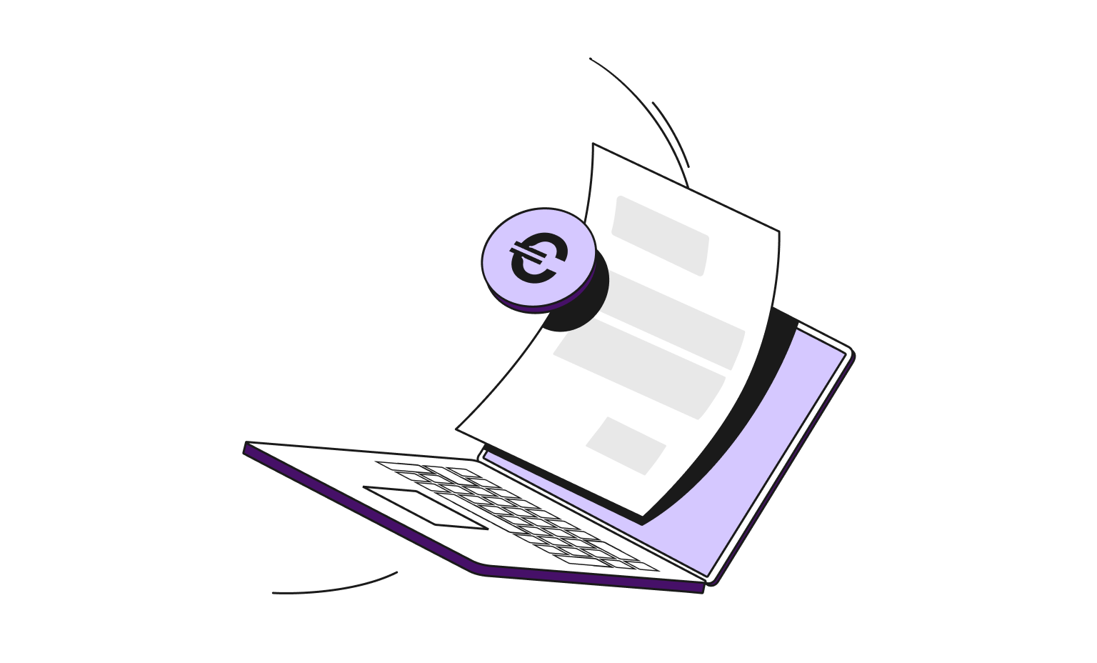 Cartes WEB Flow Plum Bento Headline Facturation électronique