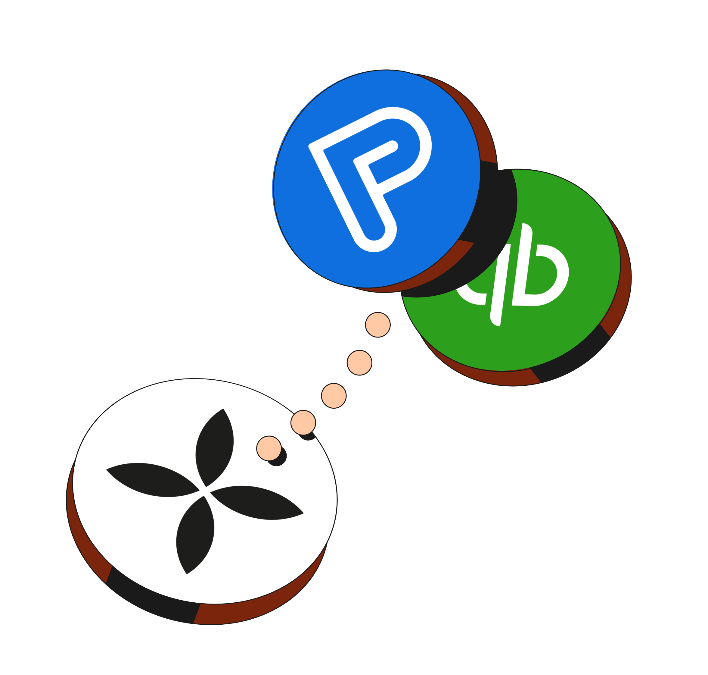Tema destacado de Peach Hero, integraciones de Bento, Payfit y Quickbooks.
