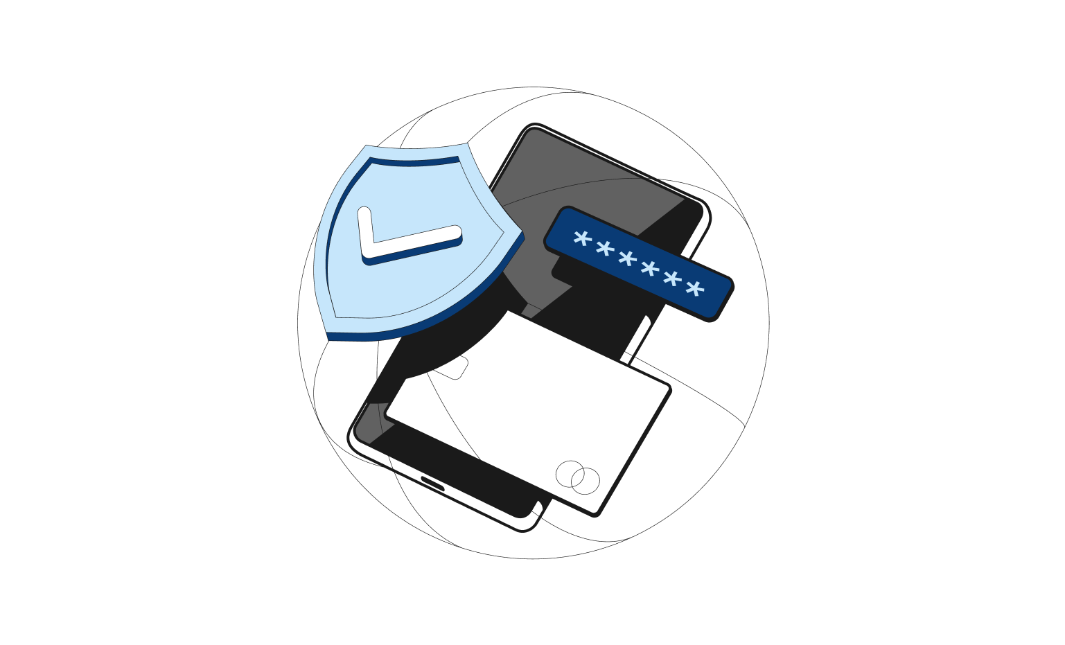 Sécurité du compte WEB Flow Blueberry Cards Bento Headline