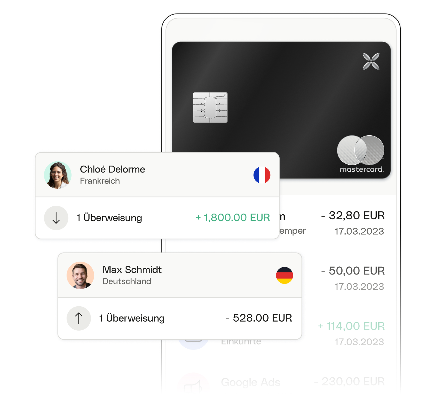 White Ui Topic Highlihgt Advanced International Transfers XCard