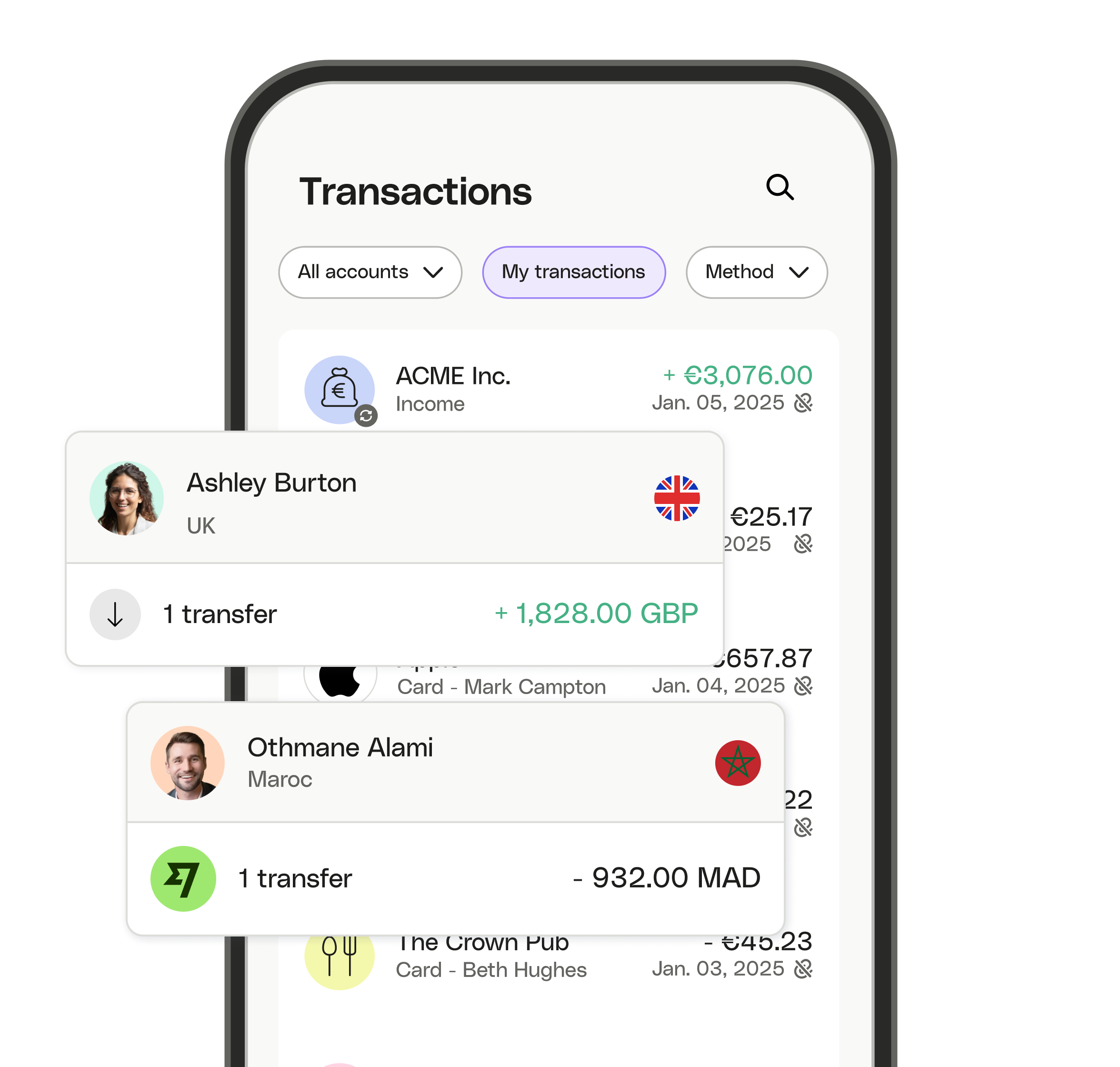 White Ui Topic Highlight Instant Sepa OneCard