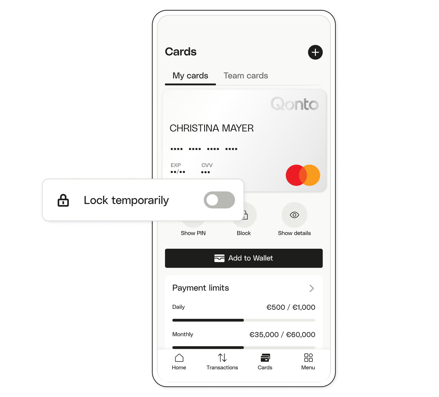 White Ui Topic Highlight Block Security OneCard