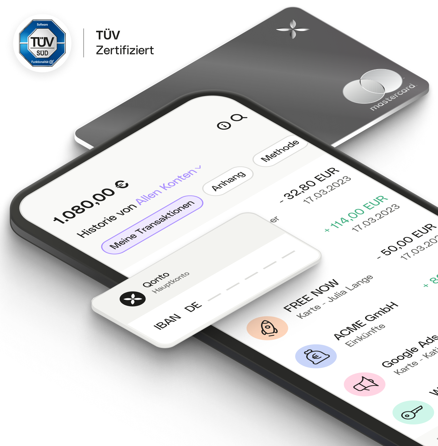 UI Hero Mobile XCard Iban Mobile