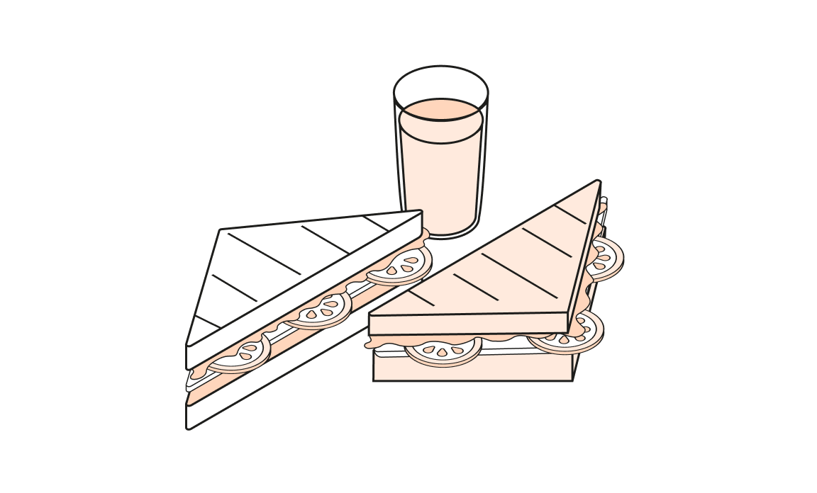 pêche cartes sandwich verre repas