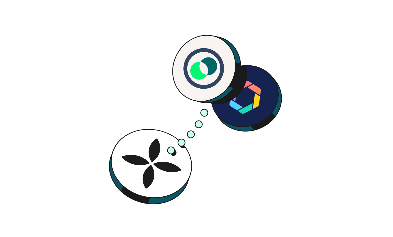 WEB Flow Mint Cards Bento Headline Integrations Pennylane Tiime