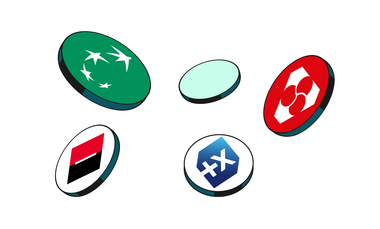 WEB Diverses cartes Mint Bento Headline BNP Paribas Bred Crédit Mutuel Société Générale