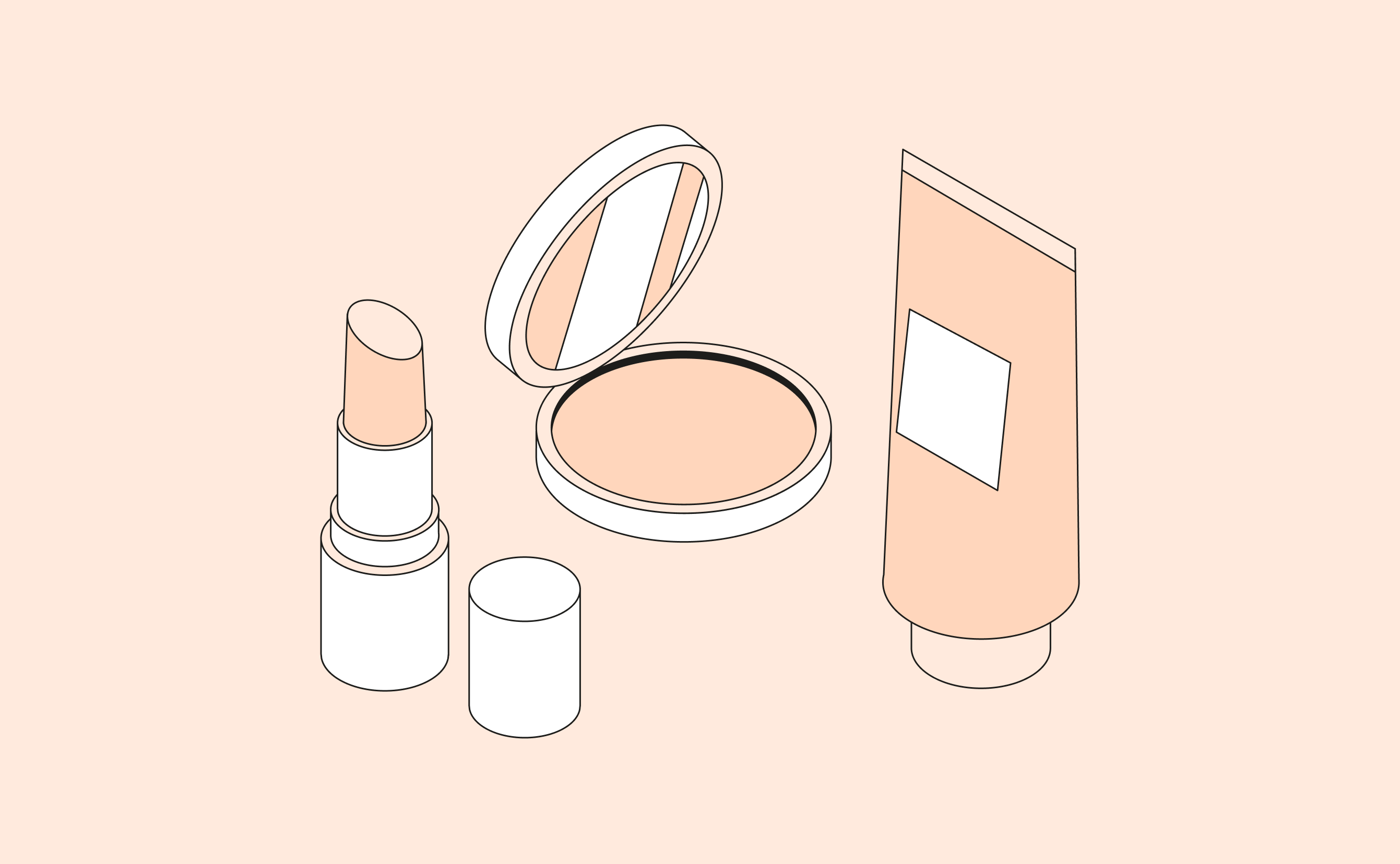 Post Cover Peach Cosmetic Store