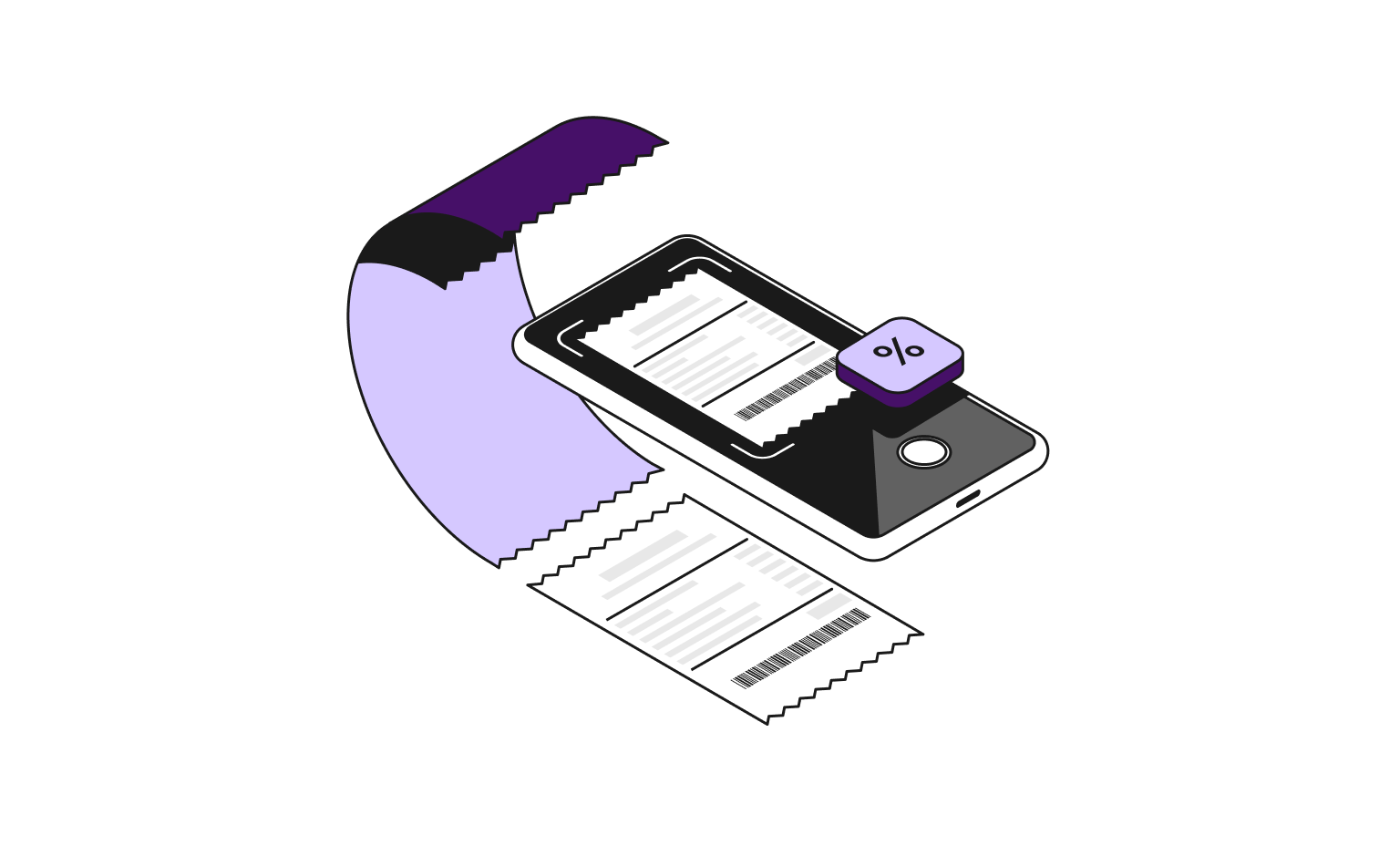 WEB Flow Plum Cards Bento Headline Mehrwertsteuer-Scanning