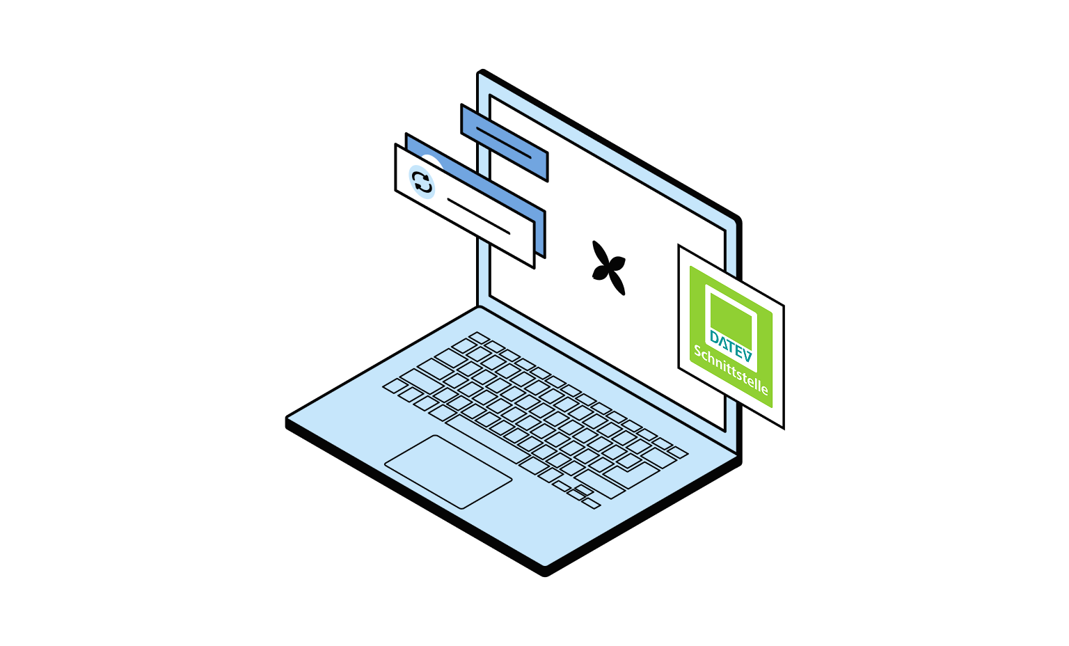 WEB Blueberry Cards Bento Headline DATEV Desktop-Benachrichtigungen