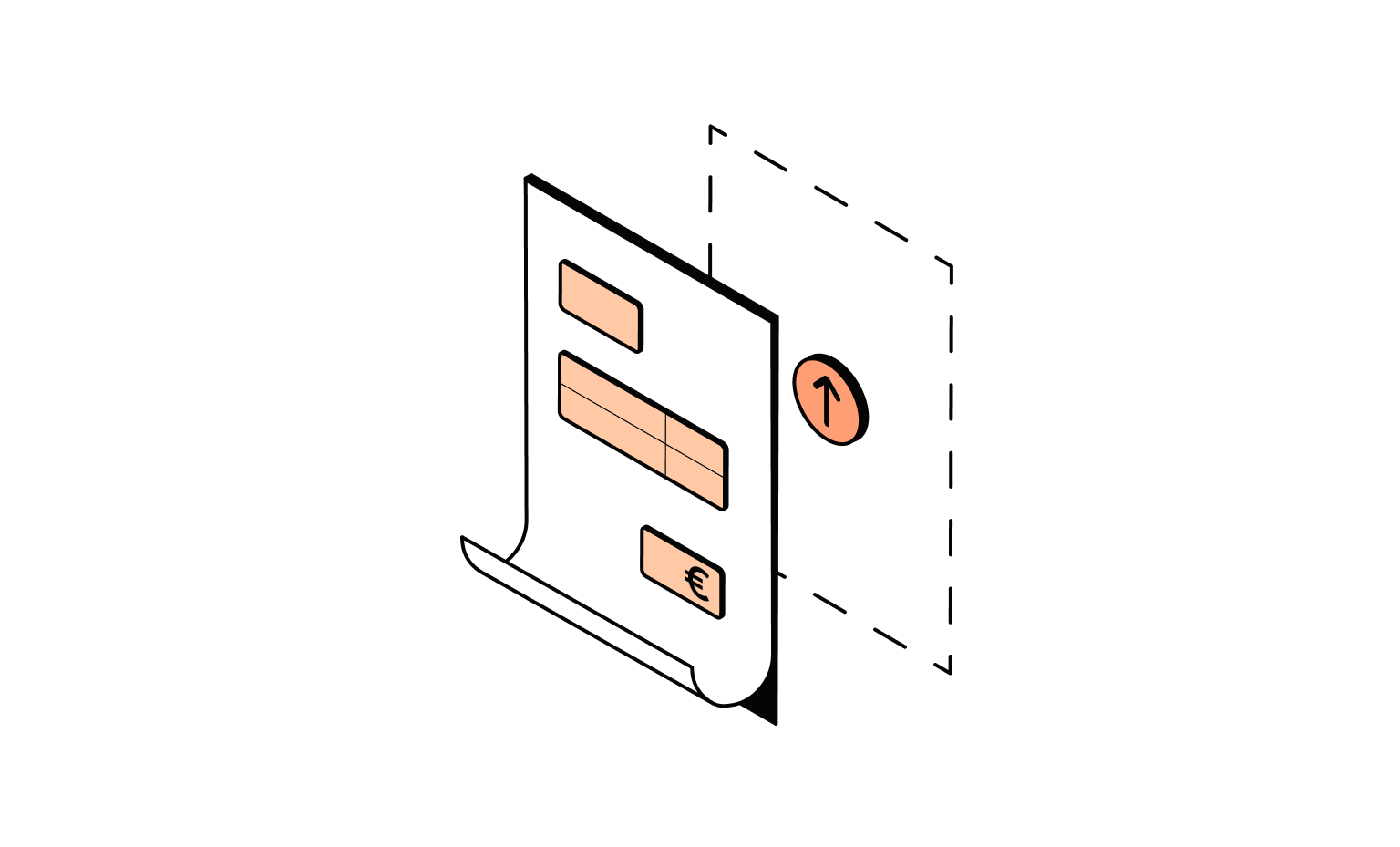 Facture principale du Bento WEB Peach Cards à réviser